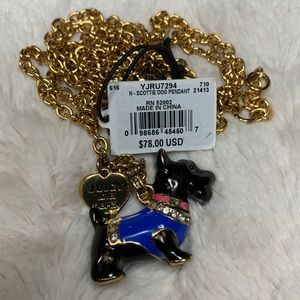 Scottie dog pendant necklace